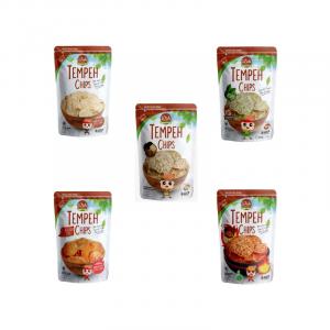 WOH Tempeh Chips Original/Tempeh Chips Lime Leaf (No Garlic)/Tempeh Chips Balado / Spicy/ Tempeh Chips Mala/Truffle Tempeh Chips 50g Halal